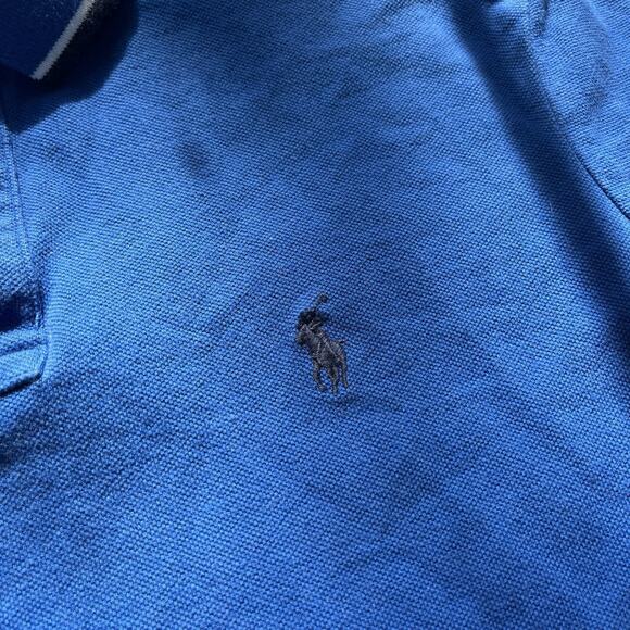 Polo Ralph Lauren HERITAGE ROYAL BLUE/TIPPED EDGES Shirt Men 2 Size Small Casual - Picture 3 of 7